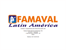Tablet Screenshot of famaval.com.br